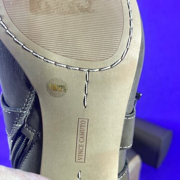 Vince Camuto Erillie Wild Mushroom Leather Moto Ankle Bootie Women's Size 11-NEW - Picture 7 of 7